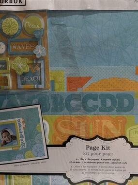 Colorbok Summer Splash Scrapbook Page Kit - 115 Pieces
